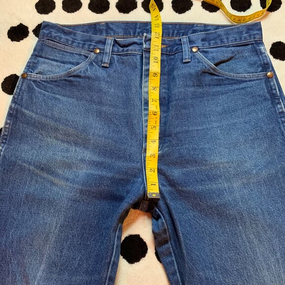 Wrangler Cowboy Cut Bootcut 13MWZ Faded Denim Western Jeans - Picture 10 of 13